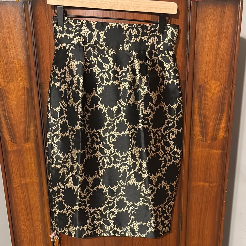 Daisi Elegant Black and Gold Skirt❤️